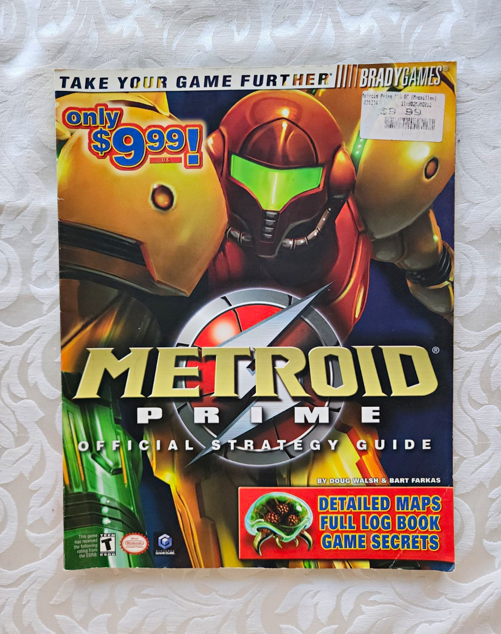 BradyGames Metroid Prime Strategy Guide Maps Log Book Secrets 2002 Samus
